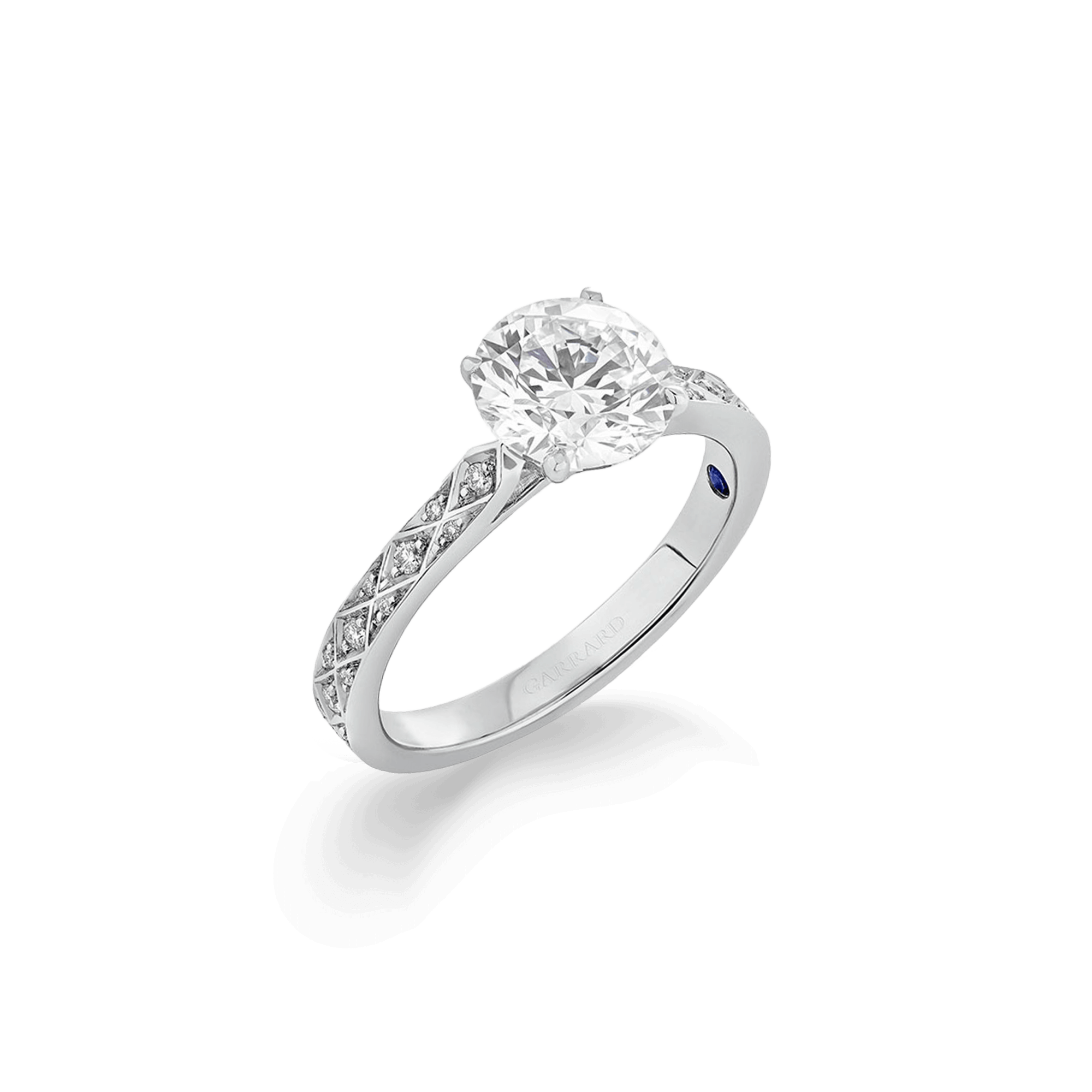 Garrard Bridal collection Signature Round Brilliant Diamond Solitaire Engagement Ring In Platinum JRSGPT01 2017572