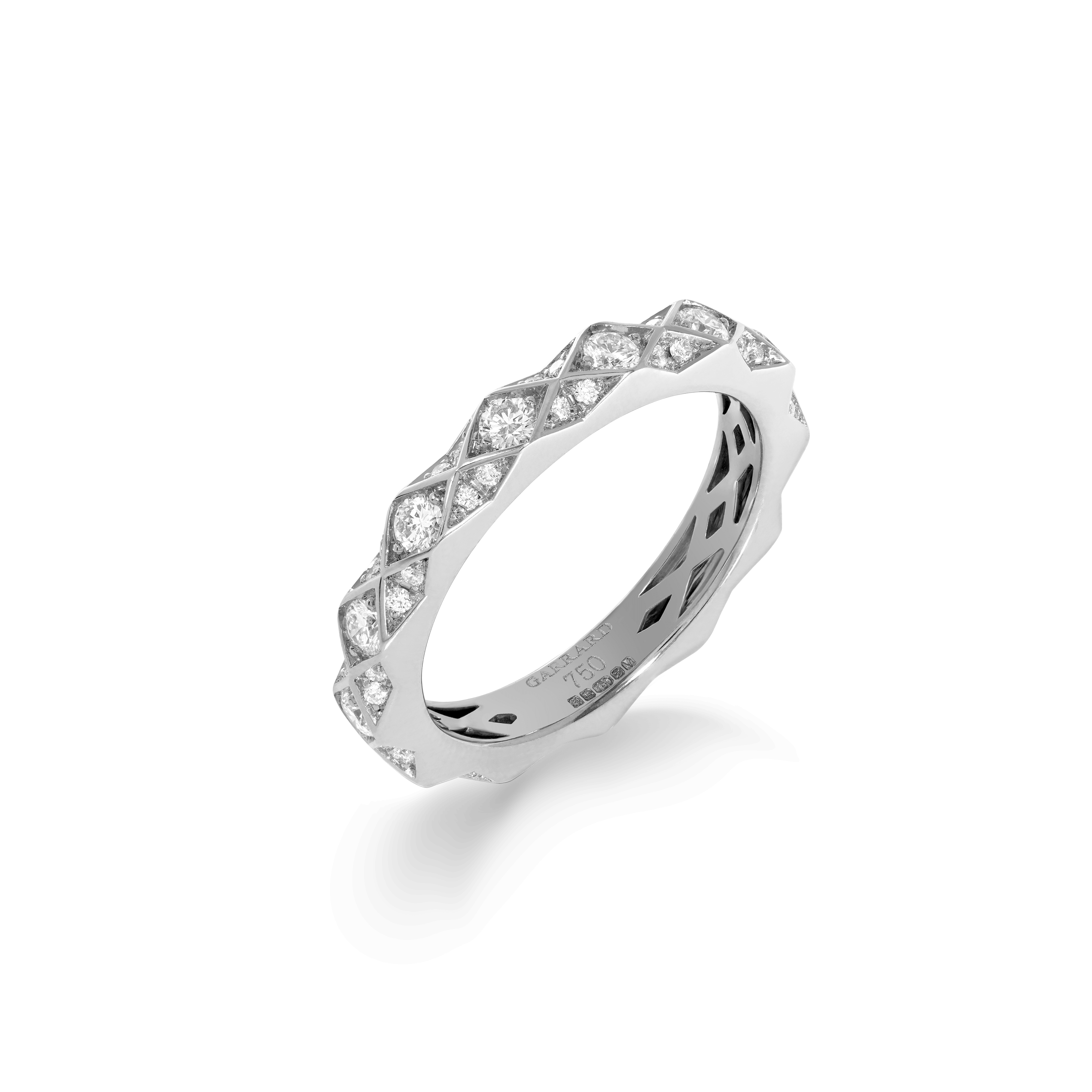 Aloria Diamond Eternity Band in Platinum | 3mm | Garrard