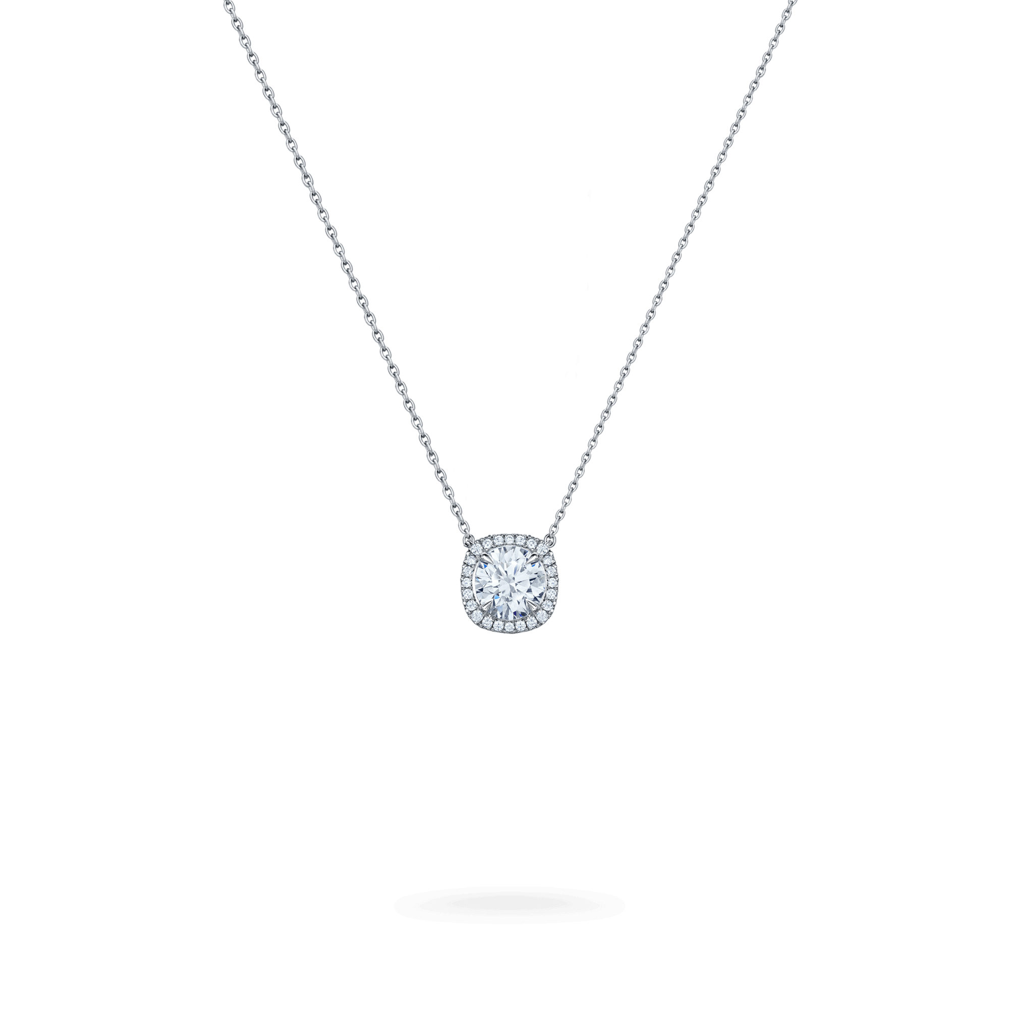 Garrard Classic jewellery Collection Solitaire Round Diamond Pendant JPTMPT01 Hero