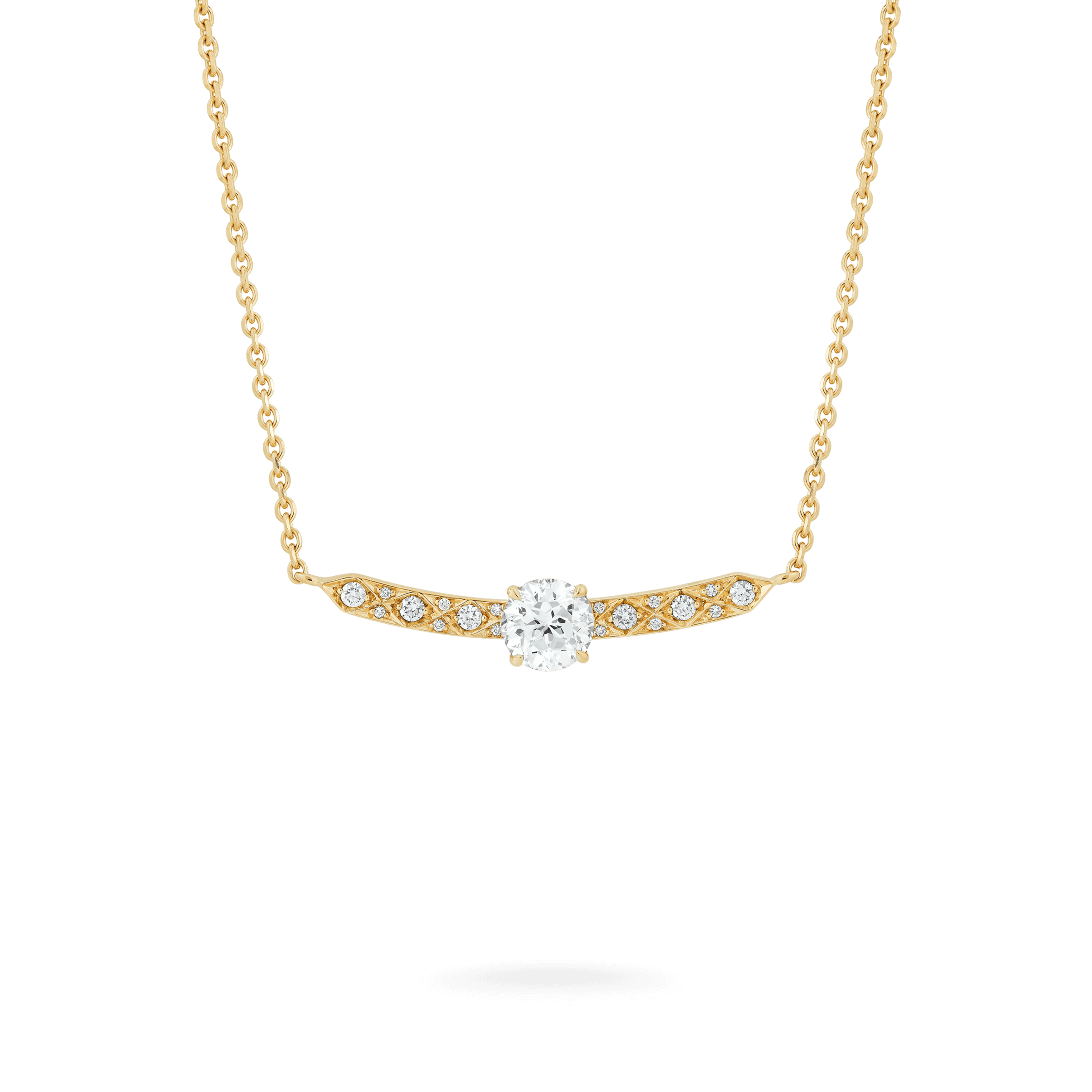 Garrard Classic jewellery collection Signature Round Brilliant Diamond Pendant In 18ct Yellow Gold 2015851 1 Garrard Classic jewellery collection Signature Round Brilliant Diamond Pendant In 18ct Yellow Gold 2015851 1
