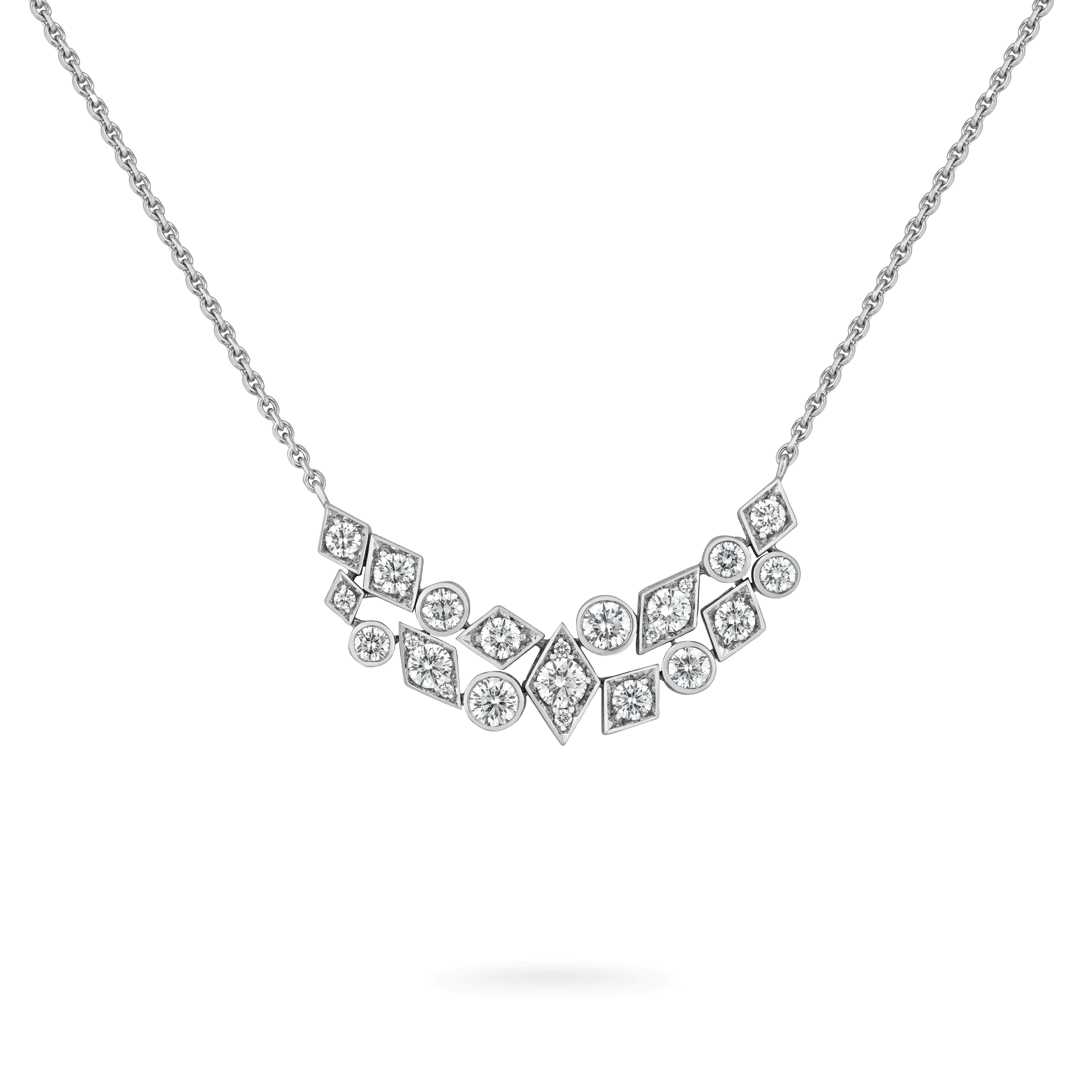 Garrard Albemarle Abstract jewellery Collection transformable diamond necklace in 18ct white gold 2017419 Hero View Garrard Albemarle Abstract jewellery Collection transformable diamond necklace in 18ct white gold 2017419 Hero View