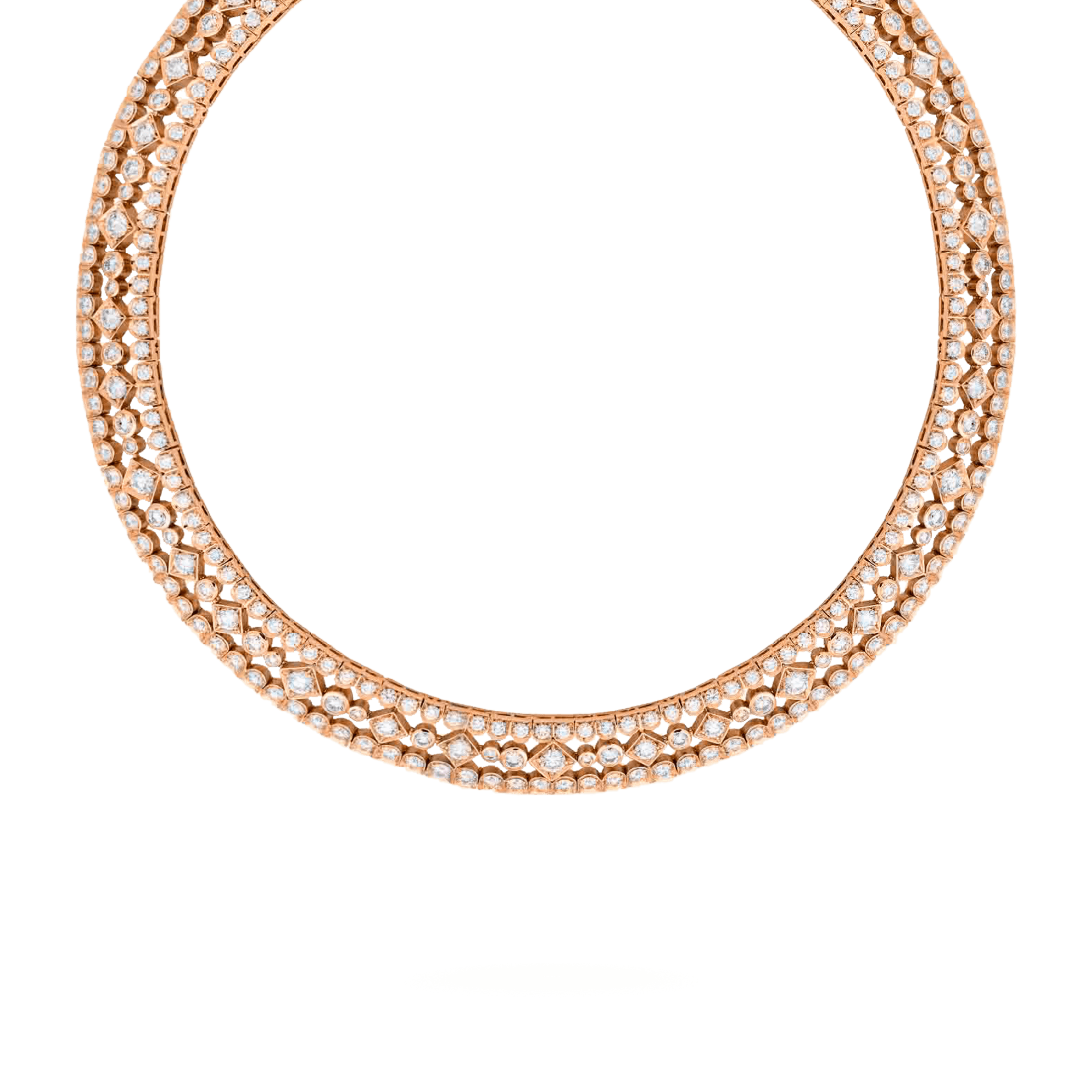 Rose gold collar deals necklace