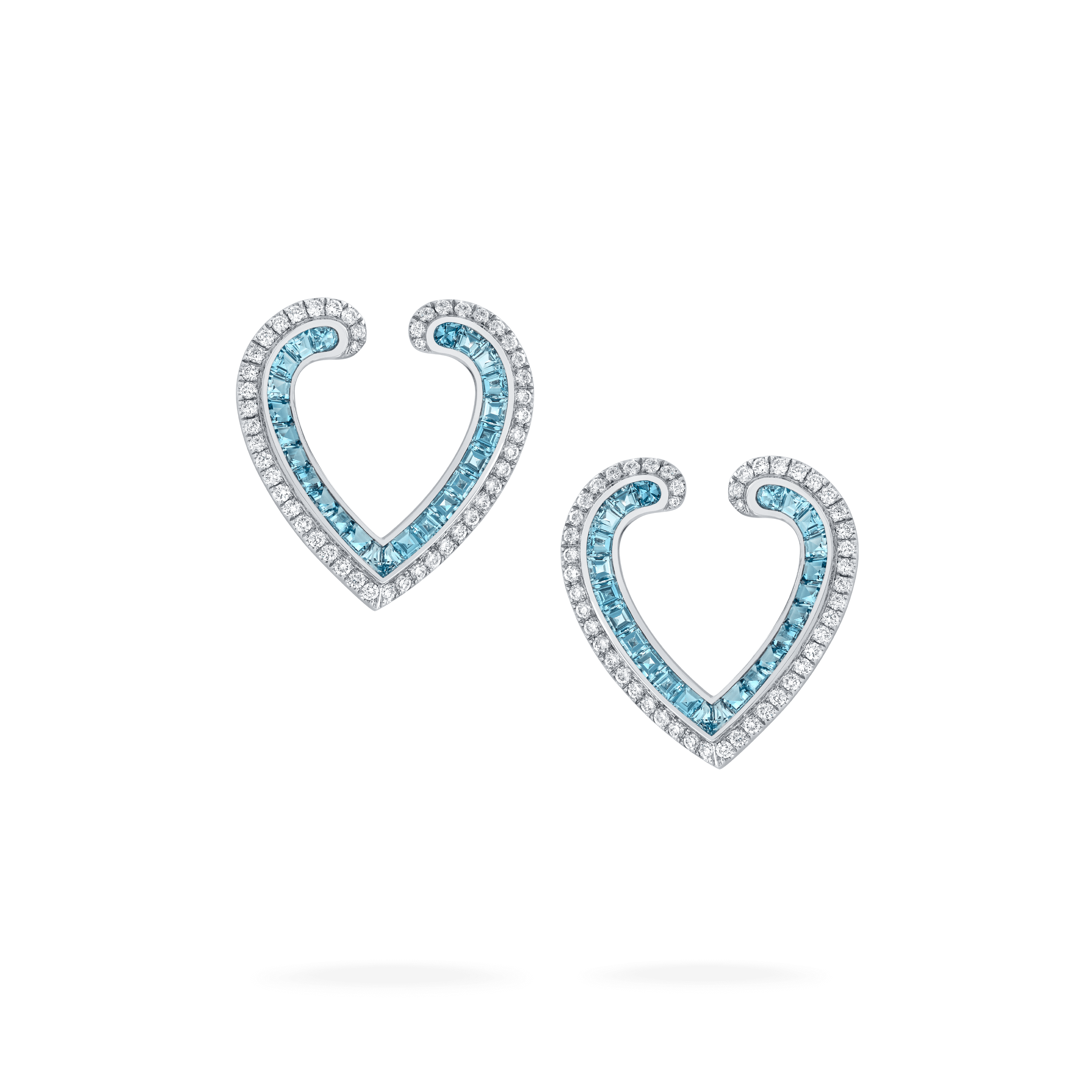 Garrard Aloria jewellery Collection calibre cut aquamarine earrings in 18ct white gold with Diamonds 2017068 Hero View Garrard Aloria jewellery Collection calibre cut aquamarine earrings in 18ct white gold with Diamonds 2017068 Hero View