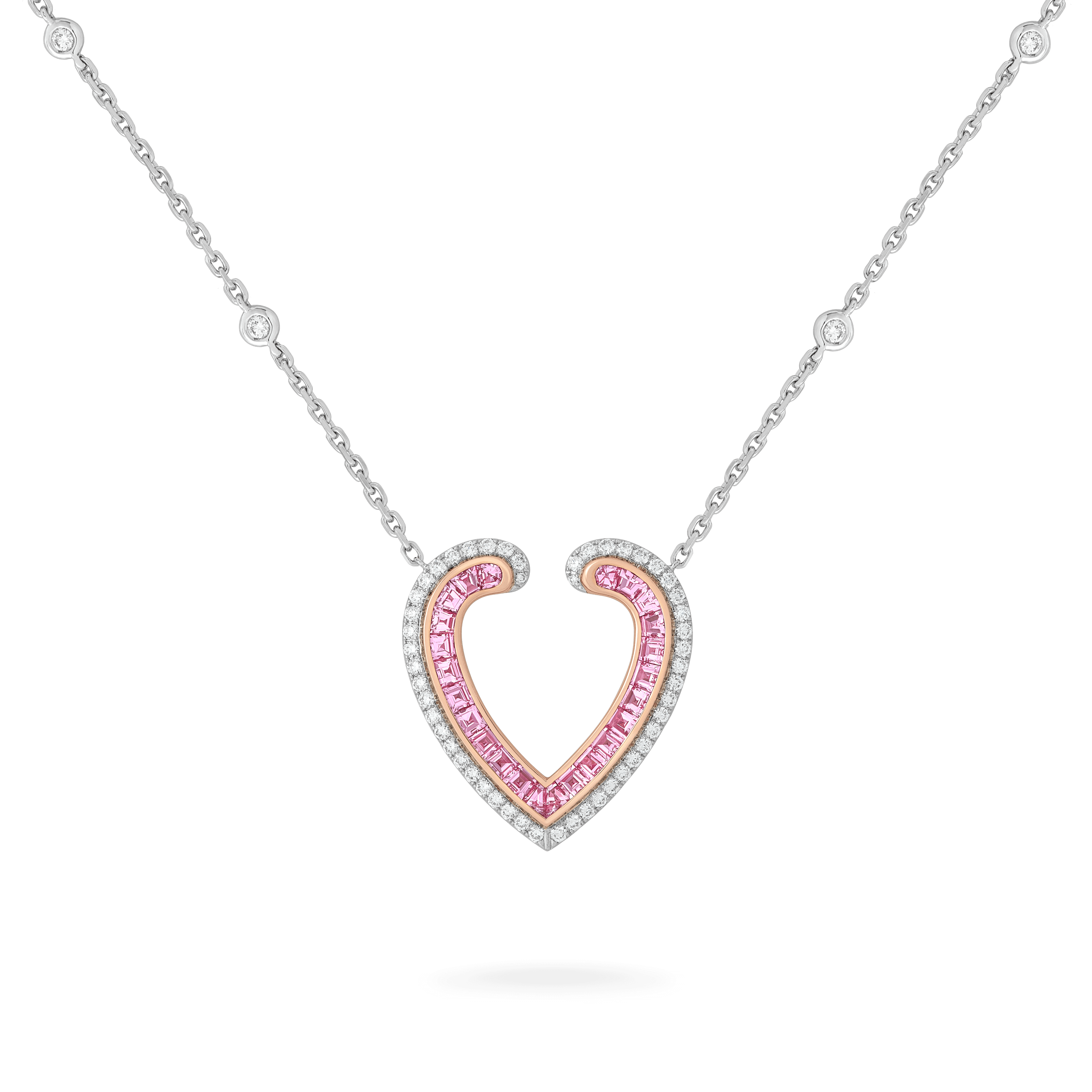 Louis Vuitton Pink Sapphire Limited Edition White Gold Necklace – Opulent  Jewelers