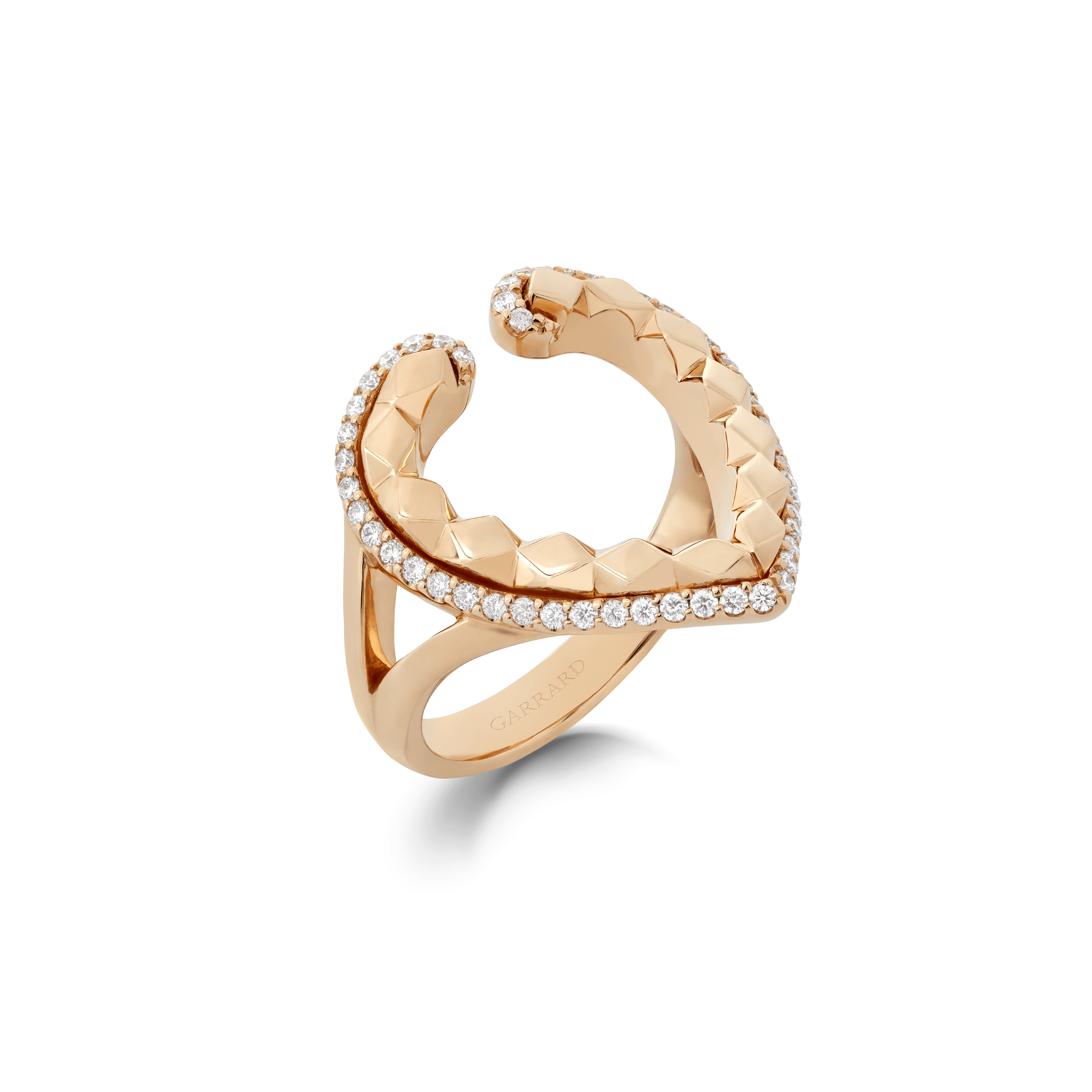Garrard Aloria jewellery collection Ring In 18ct Yellow Gold with Diamonds, 2017081, Hero