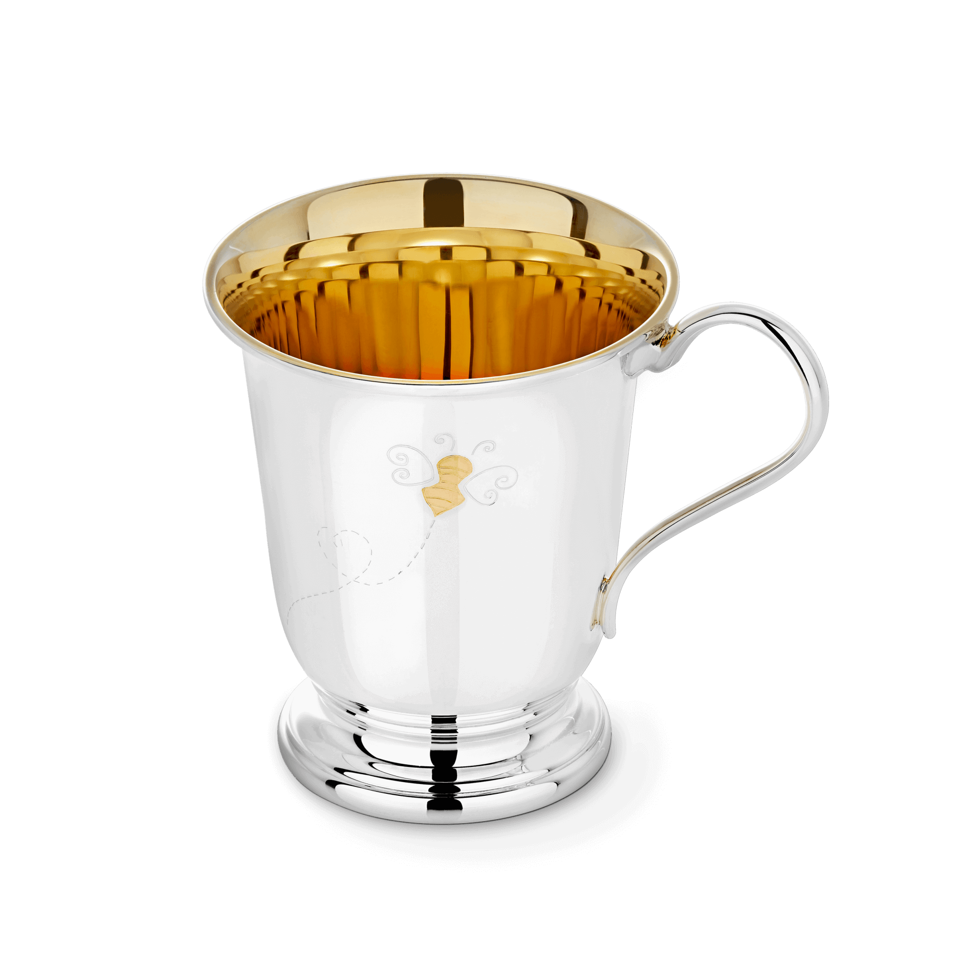 Garrard Christening New Baby Gift Baby Bee collection Sterling Silver Cup 2017564 Hero