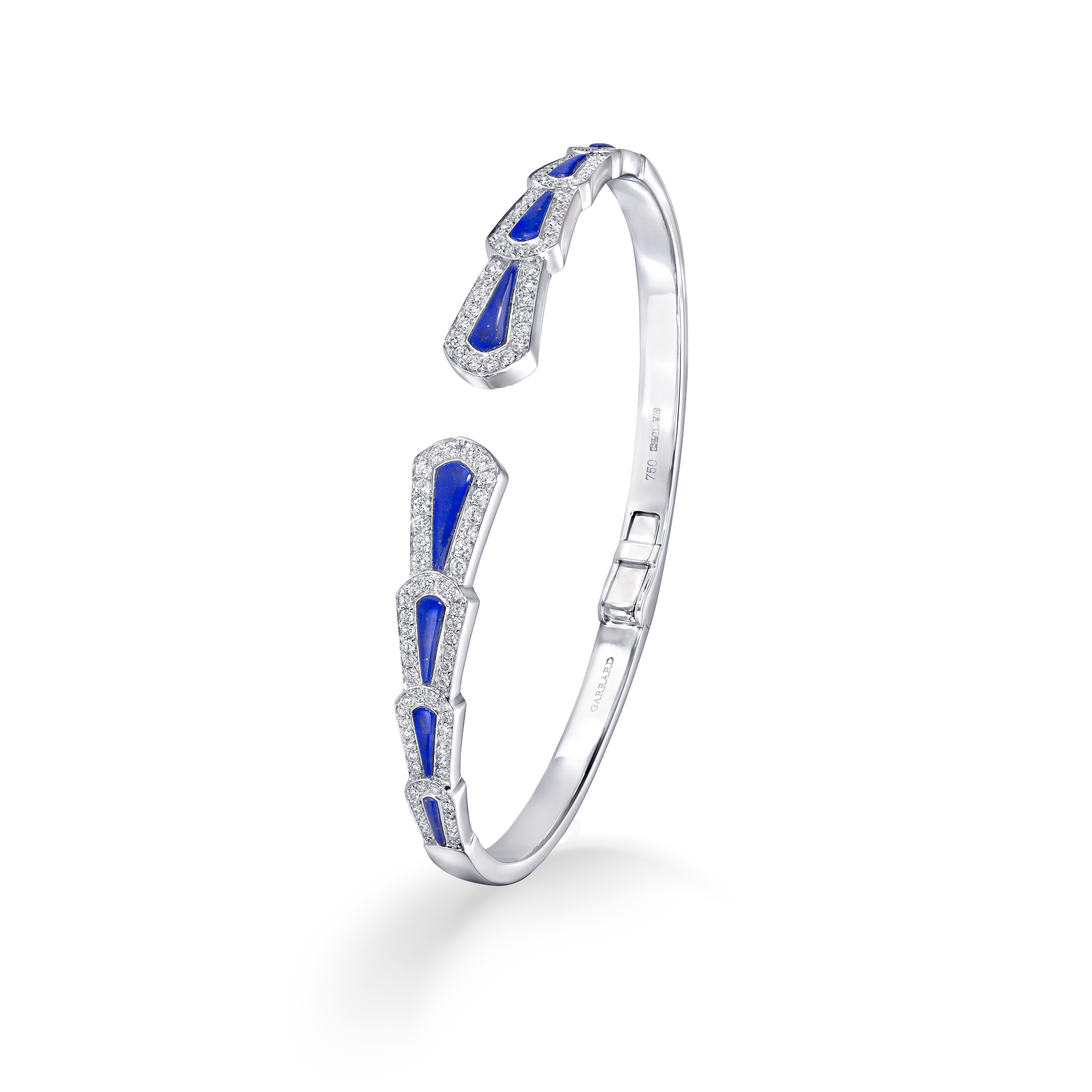Garrard Fanfare Symphony jewellery collection Diamond and Lapis Lazuli Bangle In 18ct White Gold2017512 2017513 2017514 Hearo View Garrard Fanfare Symphony jewellery collection Diamond and Lapis Lazuli Bangle In 18ct White Gold2017512 2017513 2017514 Hearo View