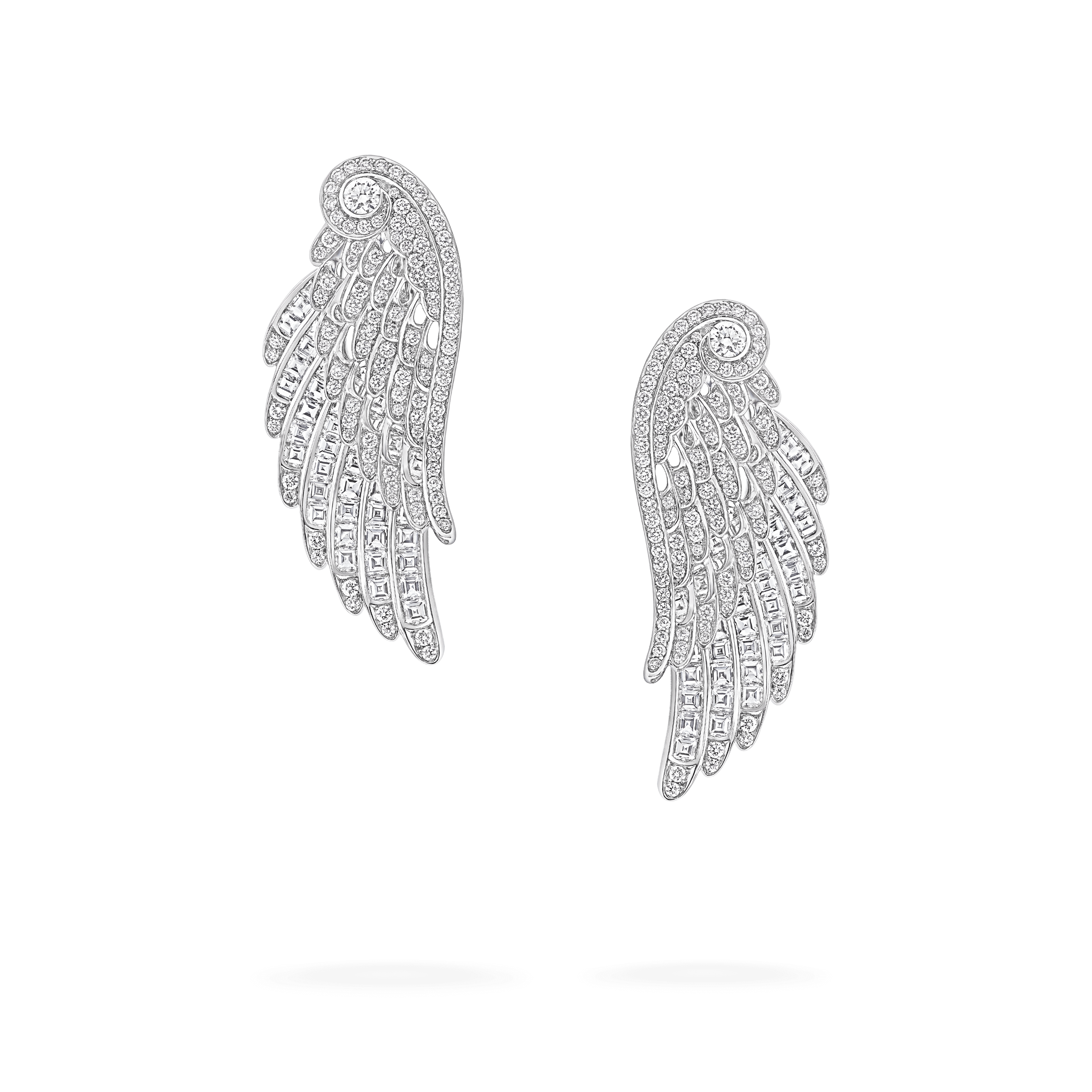 Garrard WIngs Embrace jewellery collection Dove Ear Jackets in 18ct White Gold with Diamonds 2017620 Hero Garrard WIngs Embrace jewellery collection Dove Ear Jackets in 18ct White Gold with Diamonds 2017620 Hero