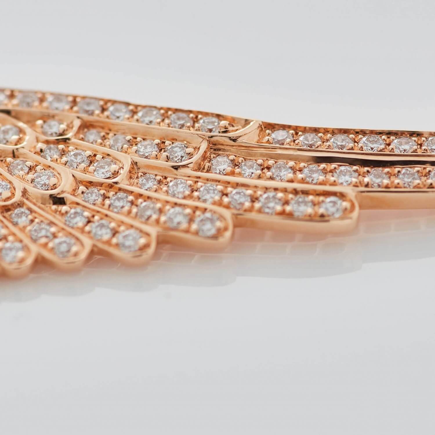 Wings Classic Diamond Bracelet In 18ct Rose Gold Garrard