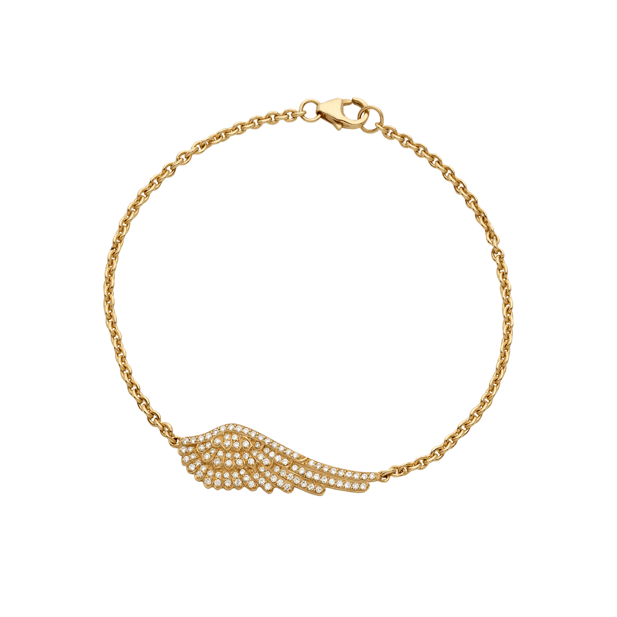 Garrard Wings Classic jewellery collection Diamond Bracelet In 18ct Yellow Gold 2012512 Hero View