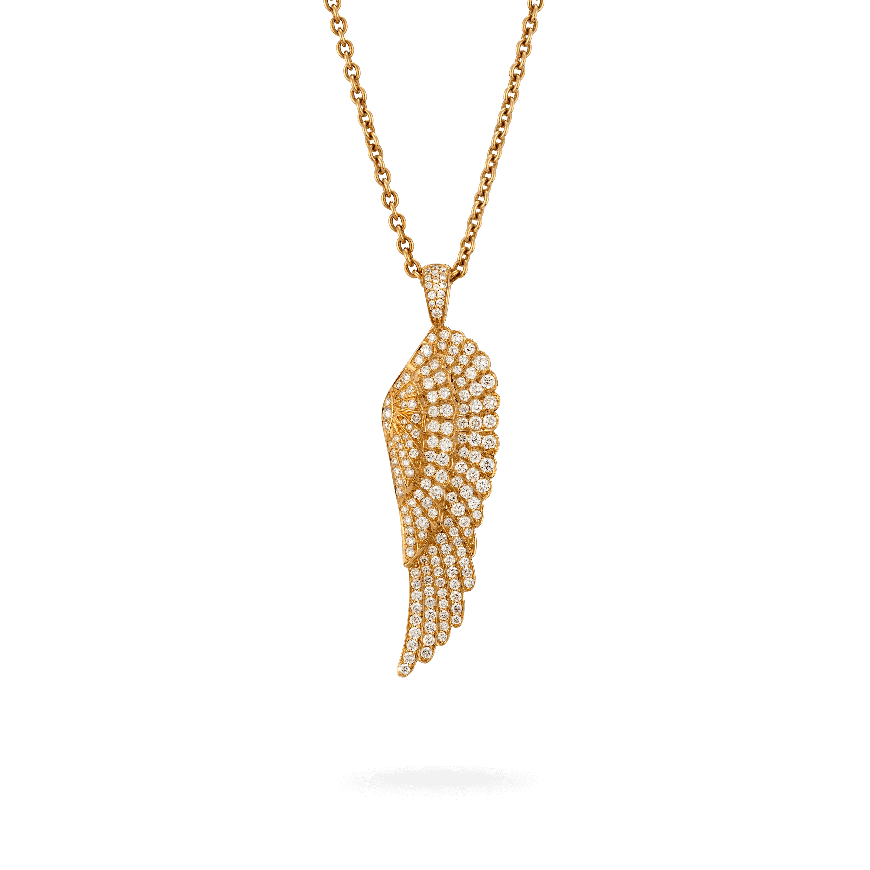 Garrard Wings Classic jewellery collection Large Diamond Pendant In 18ct Yellow Gold 2010591 Hero View Garrard Wings Classic jewellery collection Large Diamond Pendant In 18ct Yellow Gold 2010591 Hero View