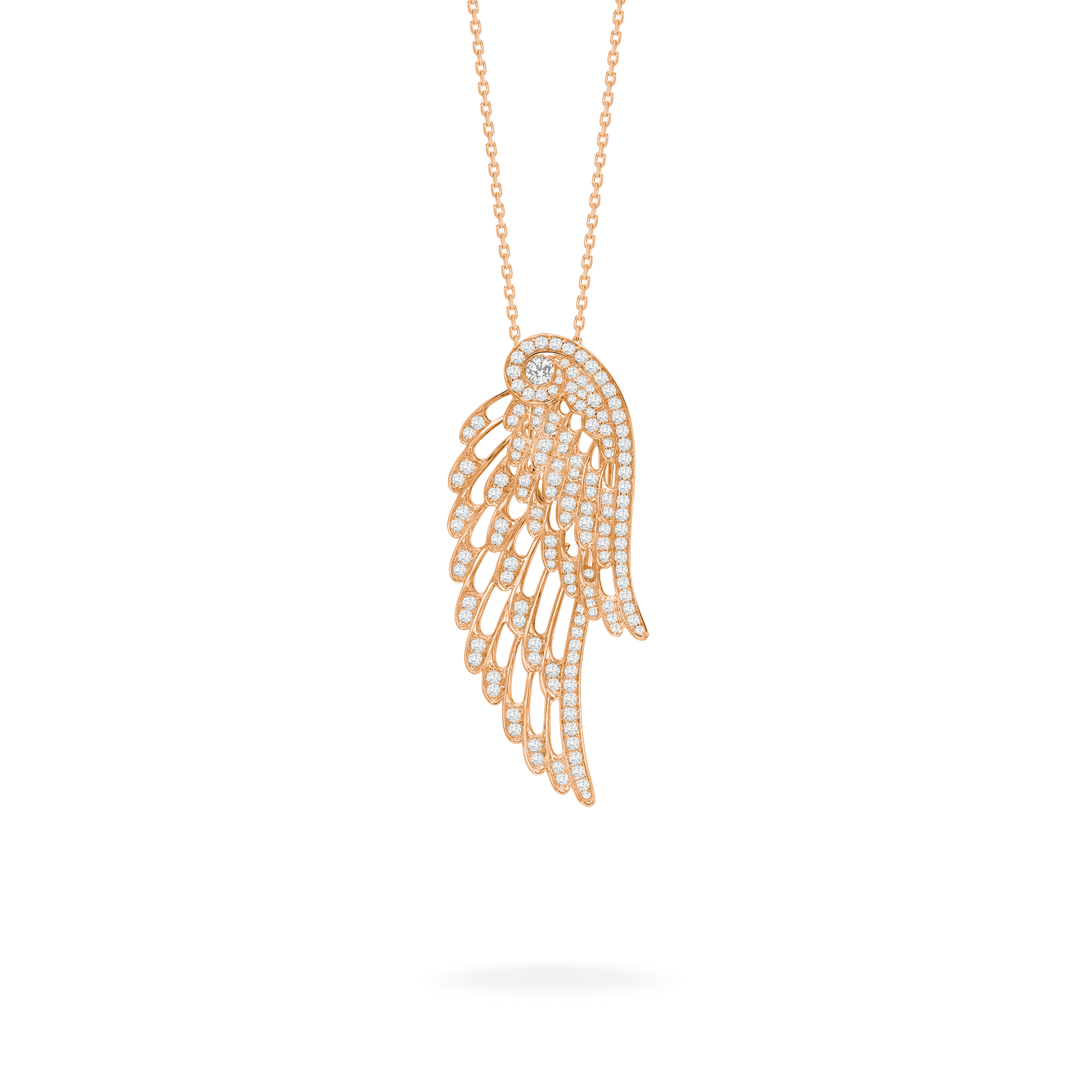 Garrard Wings Embrace jewellery collection Diamond Slider Pendant In 18ct Rose Gold 2015903 Hero View Garrard Wings Embrace jewellery collection Diamond Slider Pendant In 18ct Rose Gold 2015903 Hero View