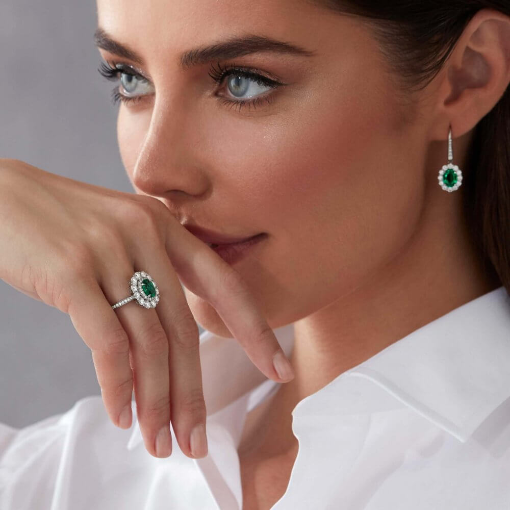 Jill Delight Oval Emerald Ring