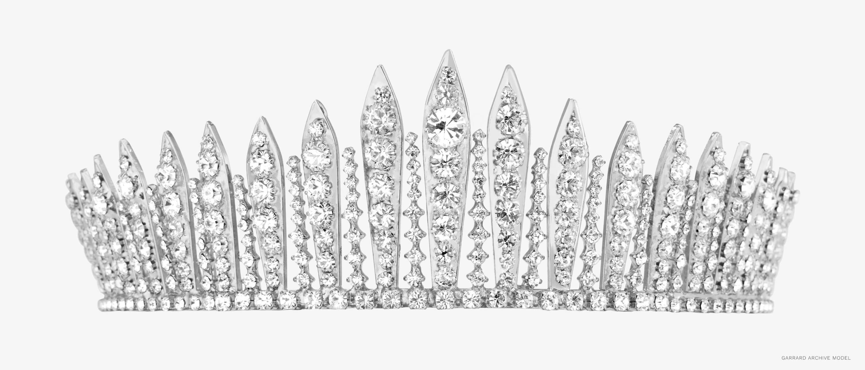 A Garrard archive model of Queen Mary’s Fringe Tiara