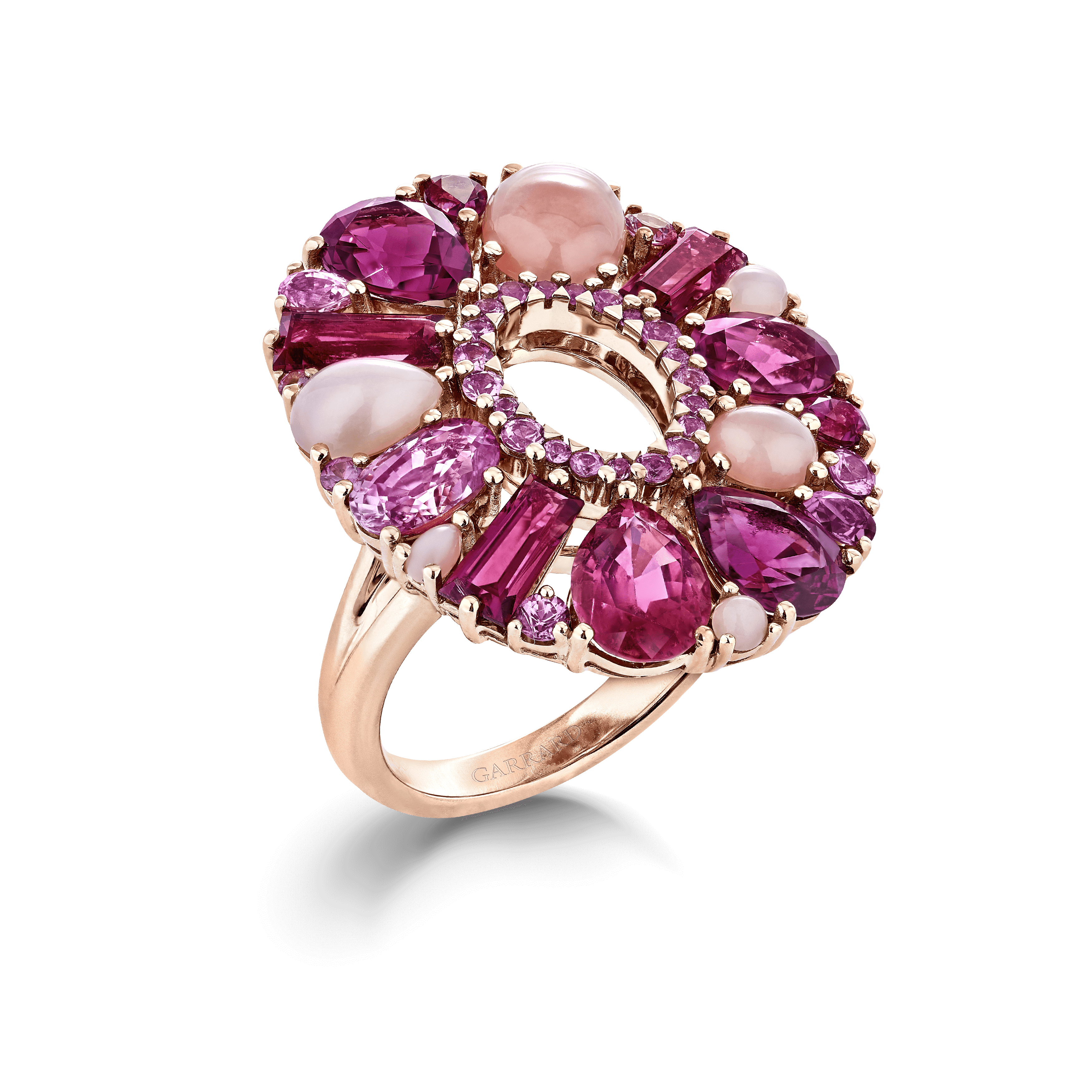 Pink sapphire deals cocktail ring