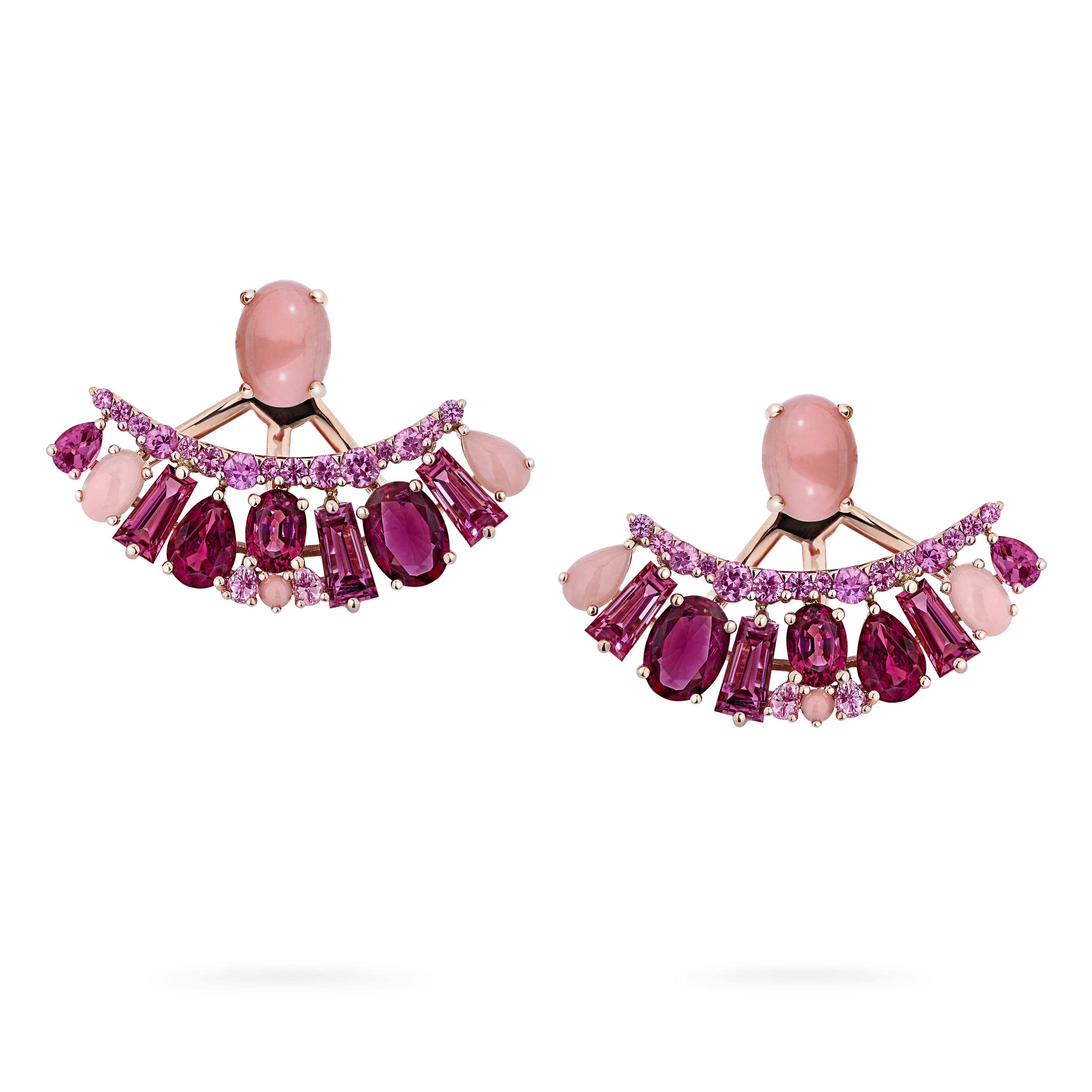 Garrard Blaze Collection 18ct rose gold ear jackets with pink sapphires rubellites and pink opals 2017659 1 Garrard Blaze Collection 18ct rose gold ear jackets with pink sapphires rubellites and pink opals 2017659 1