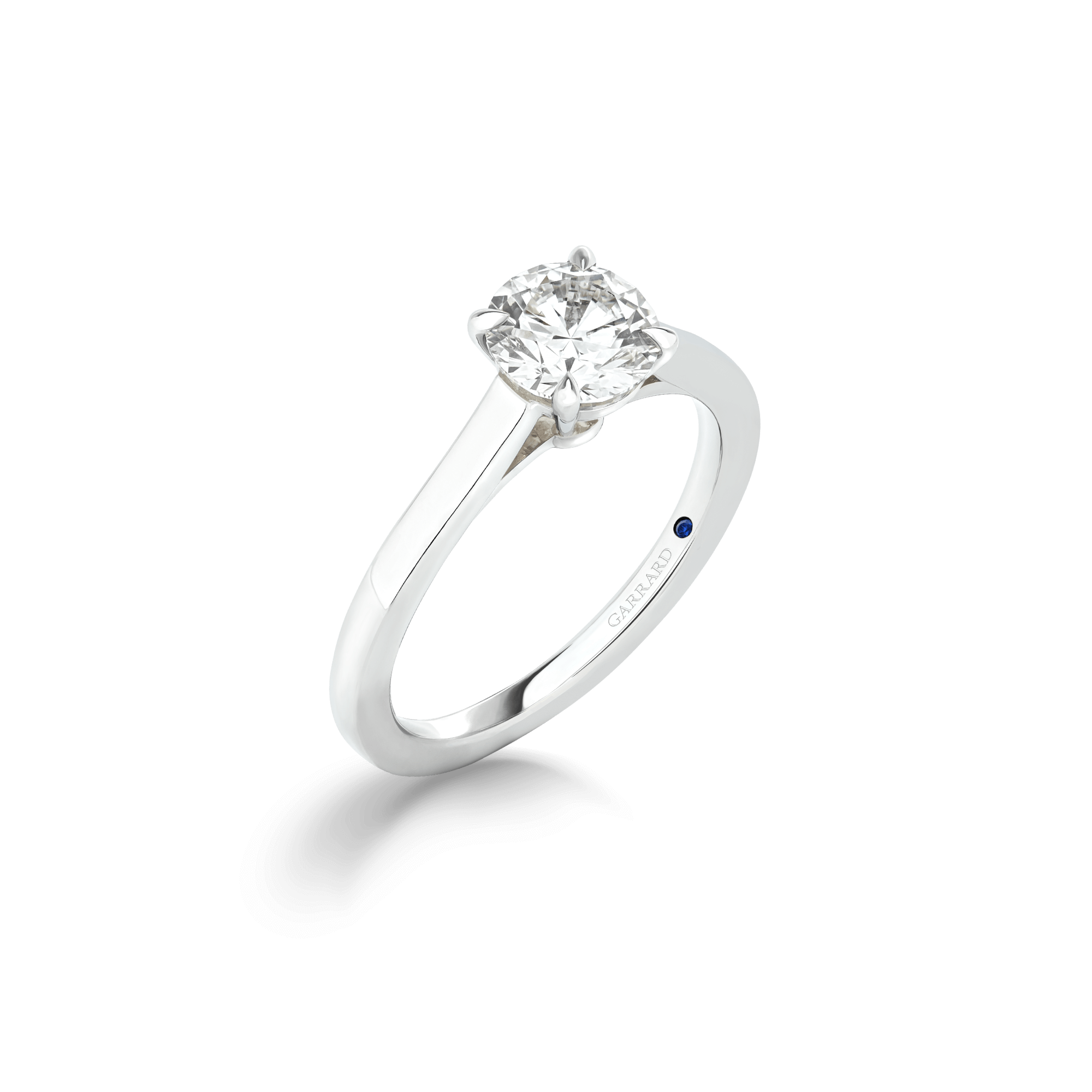 Garrard Bridal Jewellery Cherish Round Brilliant Diamond Solitaire Engagement Ring In Platinum with Diamonds 2017552 1