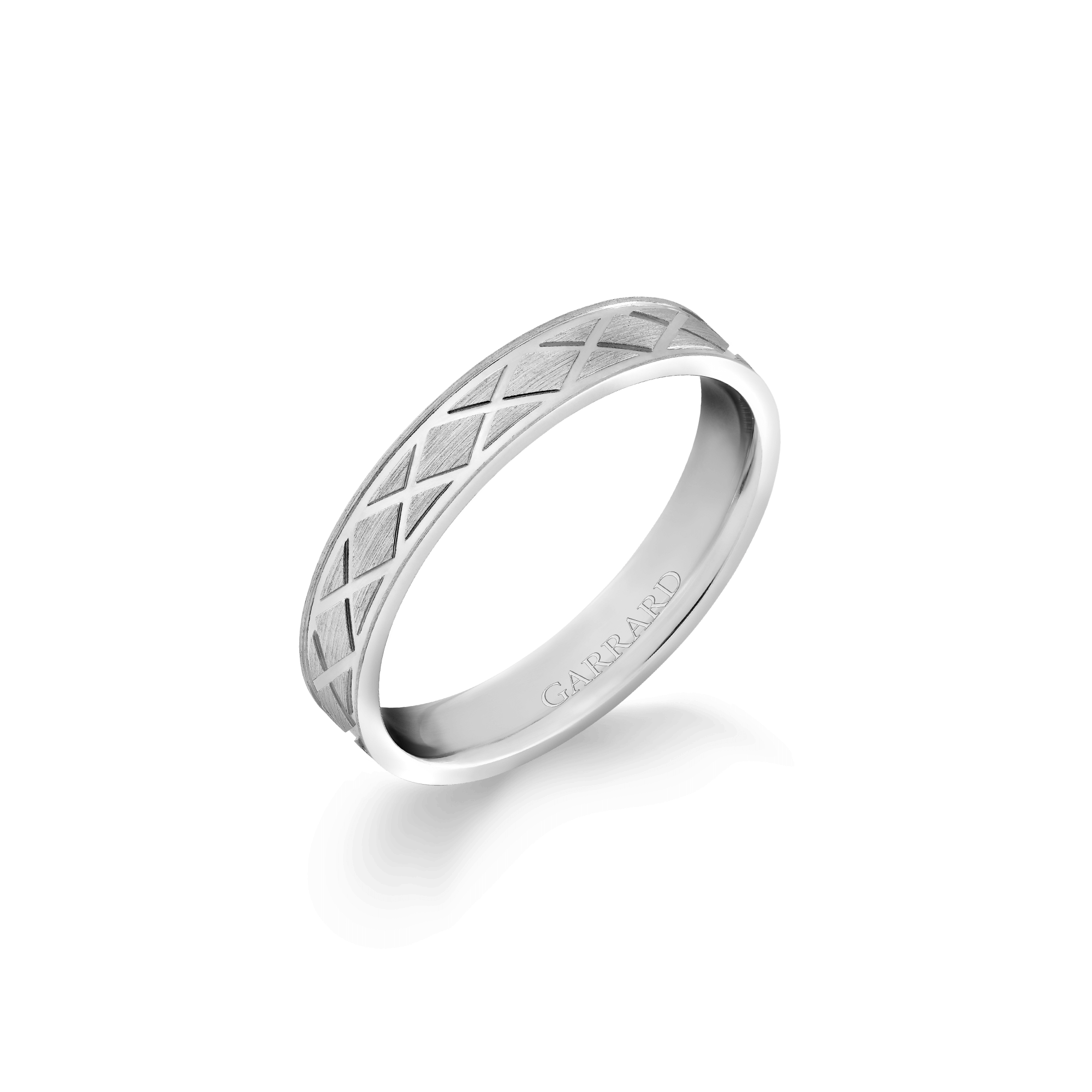 Garrard Signature Flat Court Wedding Ring in Platinum 4mm 2018007008