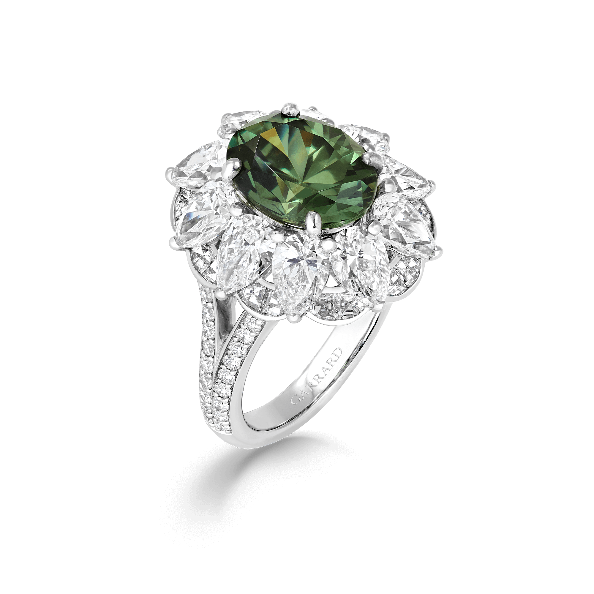 Demantoid hot sale garnet ring