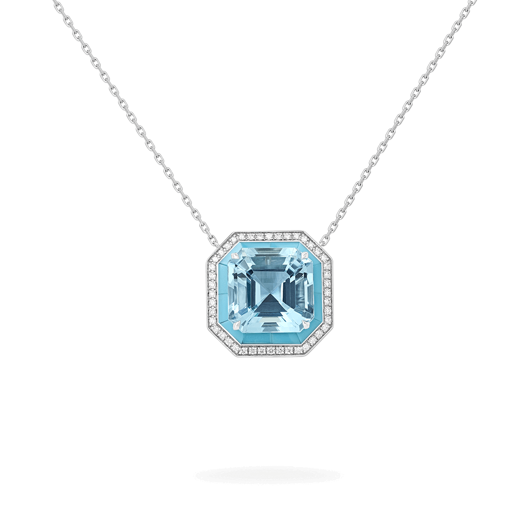 Jewelled Vault 9.42ct Aquamarine High Jewellery Pendant| Garrard