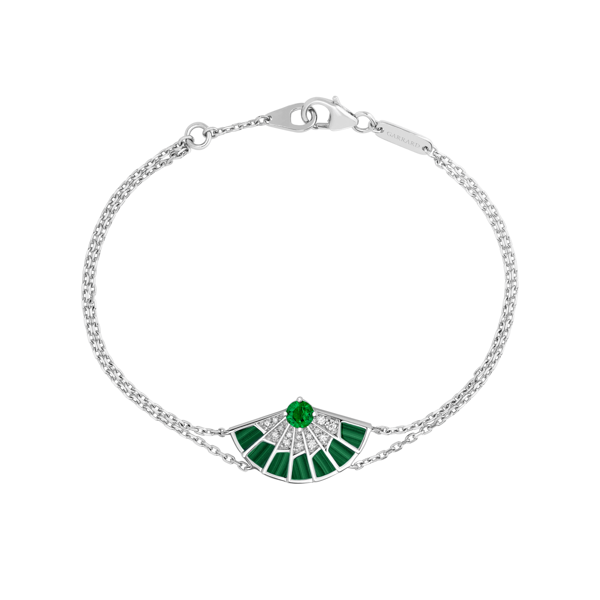 Garrard Fanfare Symphony collection Emerald and Malachite Bracelet 2018270 Hero