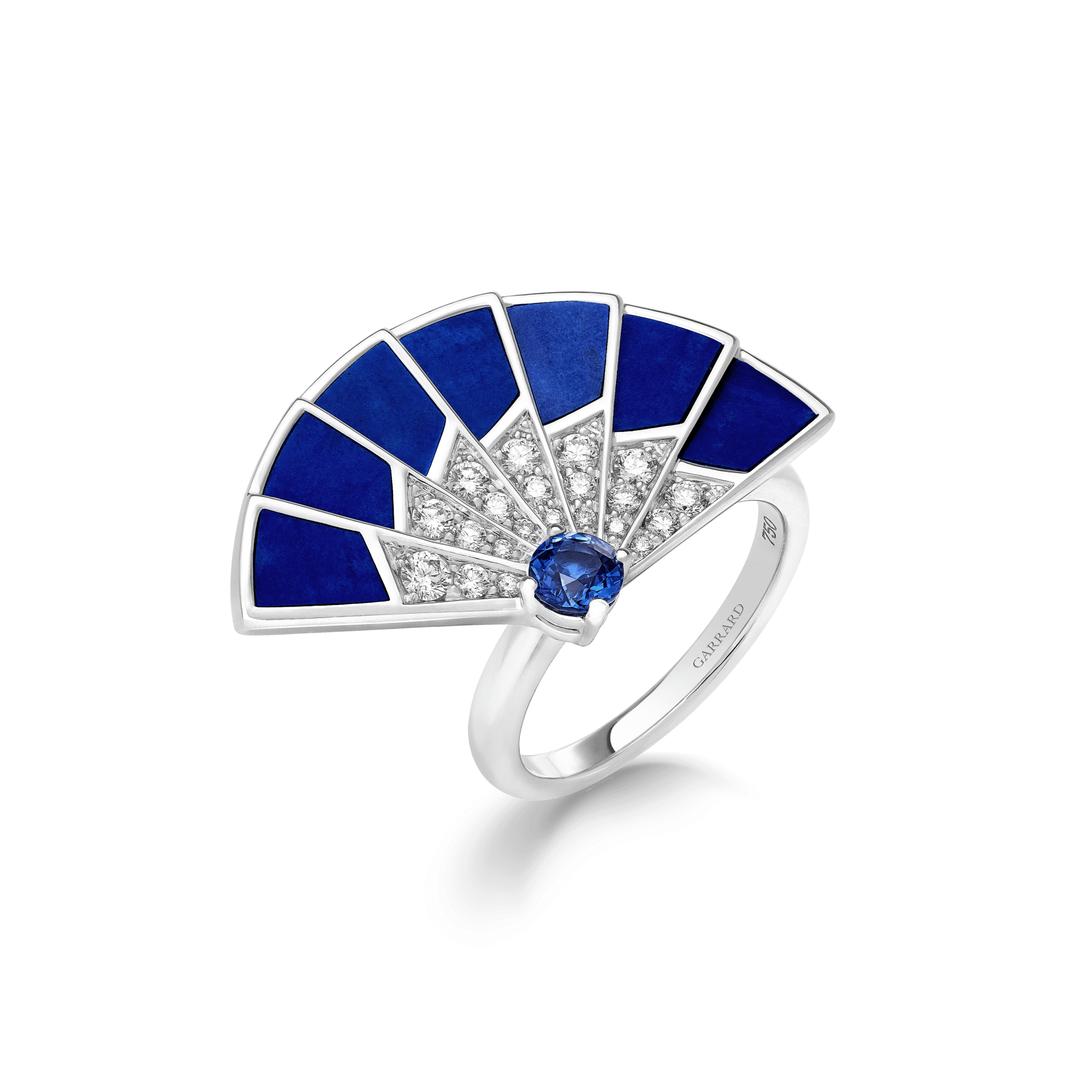 Garrard Fanfare Symphony collection Sapphire and Lapis Lazuli Ring 2018278 Hero