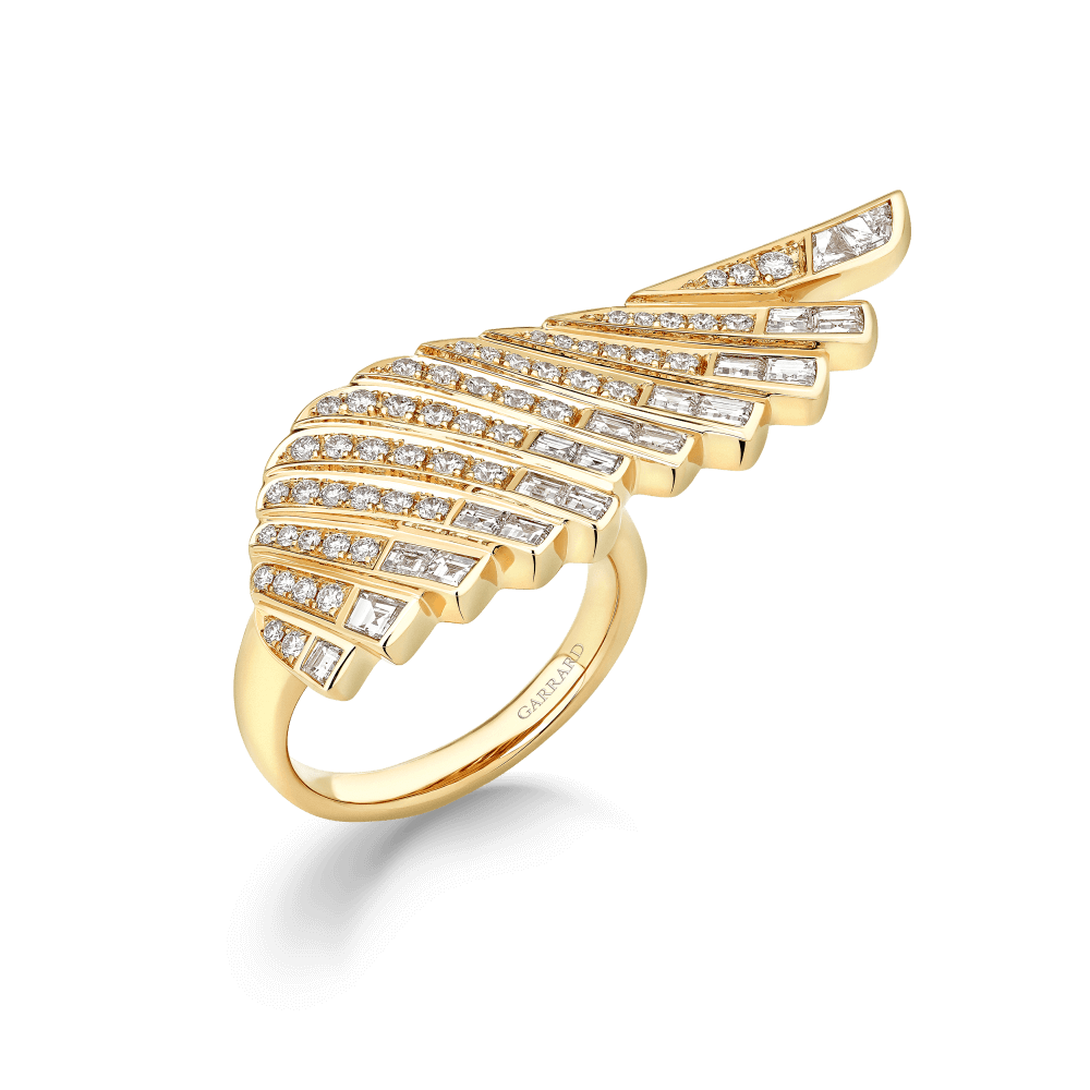 Garrard Wings Rising collection Ring in 18ct Yellow Gold with Diamonds 2018679 Hero View