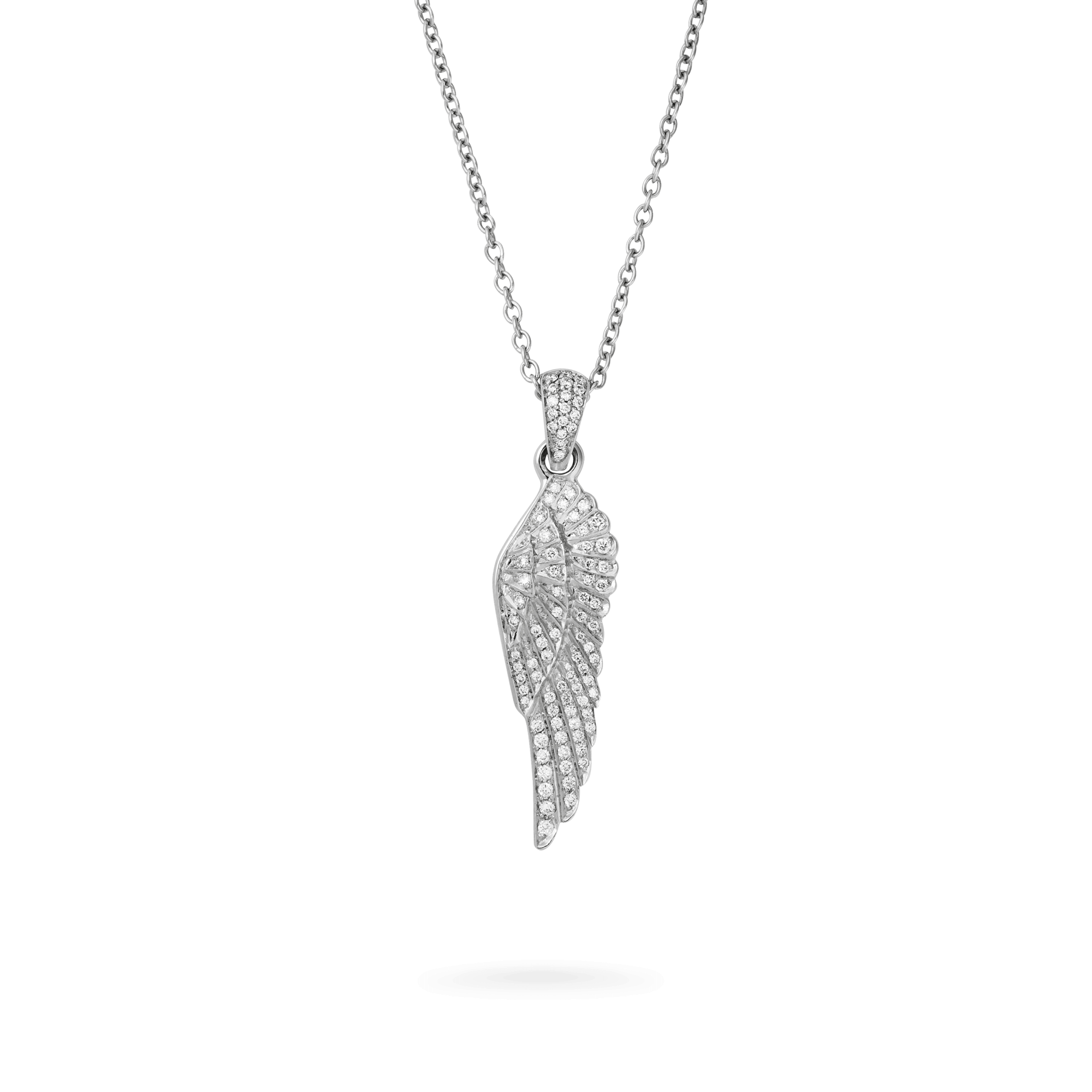 Garrard Mini Icons collection Wings Necklace in 18ct White gold with Diamonds 2008168 Hero View 1
