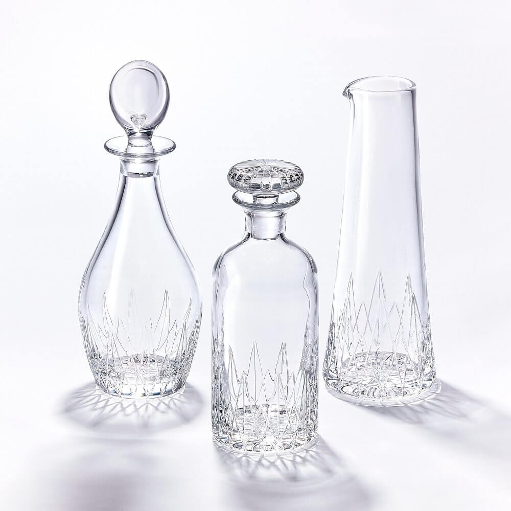 Sempli online Re Crystal Decanter and Stopper 30oz Lead-Free Liquor Spirits Nordic 12”