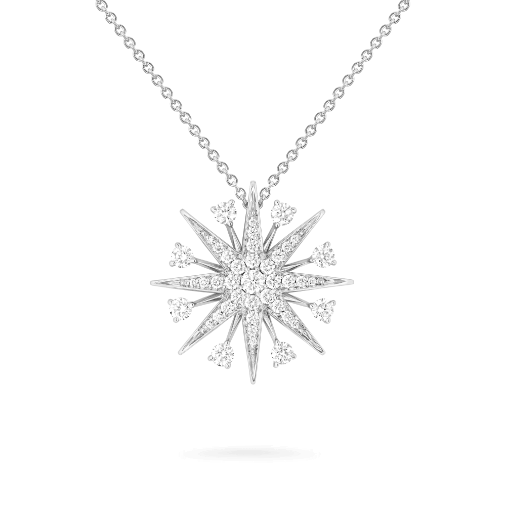 Garrard Starlight Jewellery Collection Diamond Pendant In 18ct White Gold 2019148