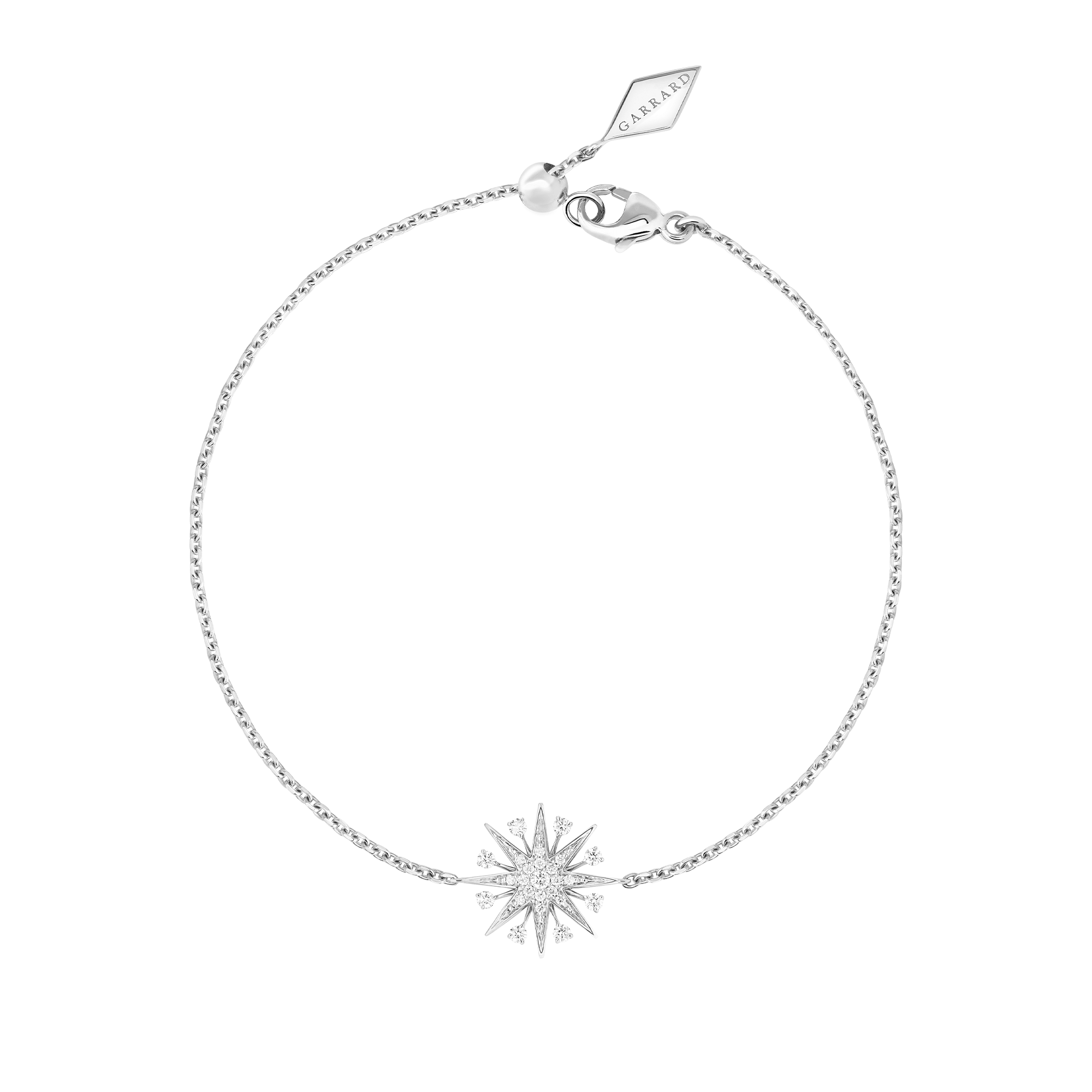 Starlight Mini Icons Diamond Bracelet | In 18ct White Gold | Garrard