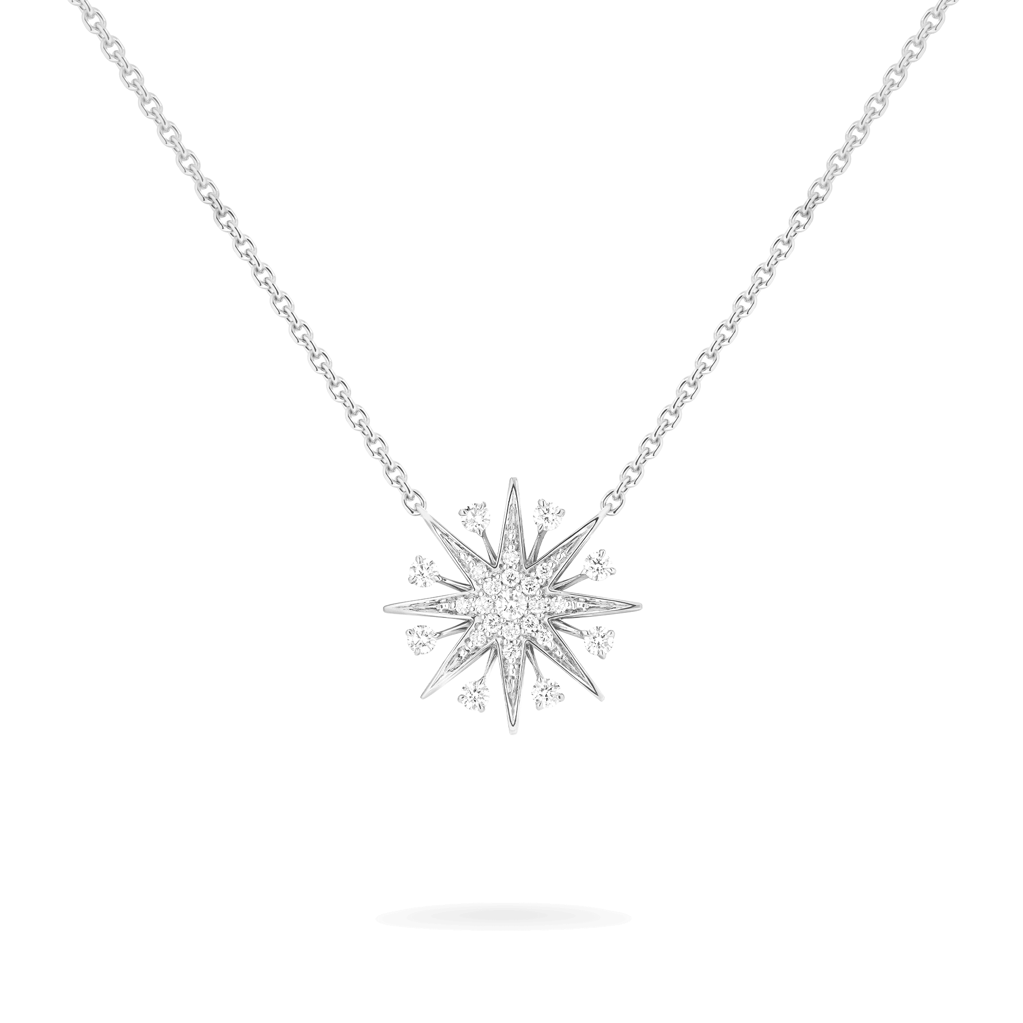 Garrard Starlight Jewellery Collection Mini IconsDiamondPendant In 18ct White Gold 2019144