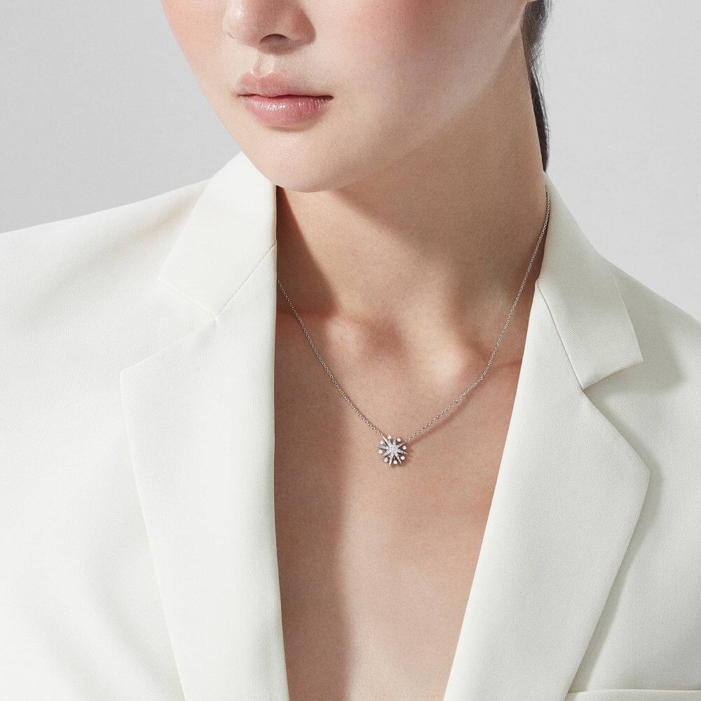 Starlight Mini Icons Diamond Pendant In 18ct White Gold Garrard